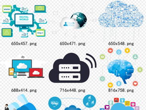 大數據時代 互聯網云計算與云服務的科技感素材與應用